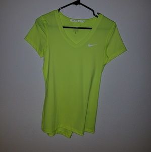 Neon Yellow Nike t-shirt NWOT